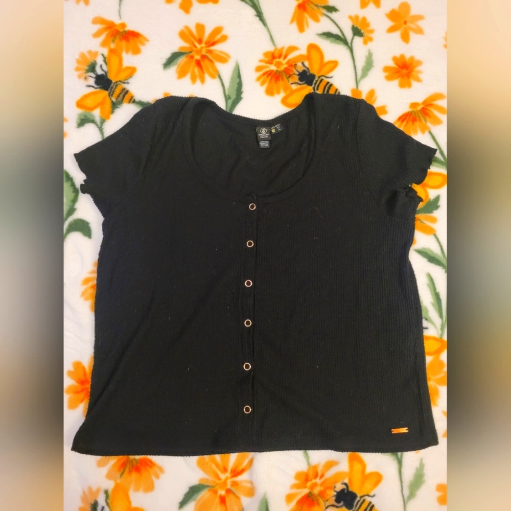 Black blouse with buttons size xl